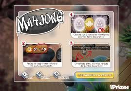 Mahjong Deluxe : un jeu flash Prizee avec Toudou