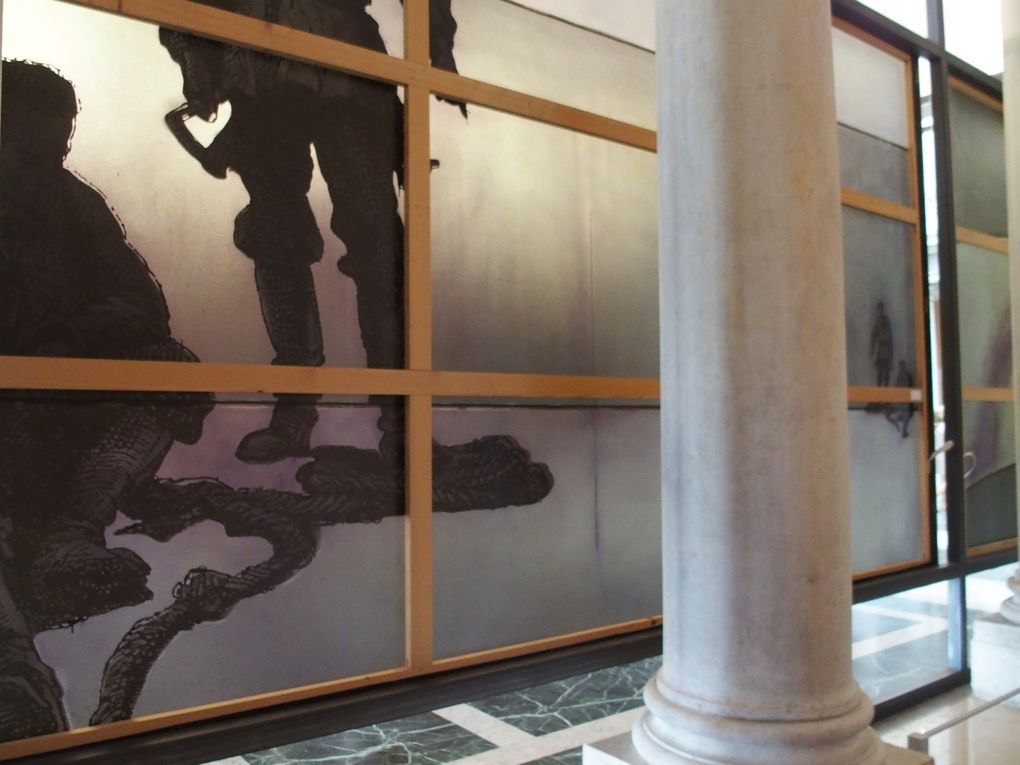 Ensemble Axial Age, vues de l'exposition Sigmar Polke., palazzo Grassi, Venise © photographies Le Curieux des arts Gilles Kraemer, juin 2016. Exposition Sigmar Polke, palazzo Grassi, Venezia