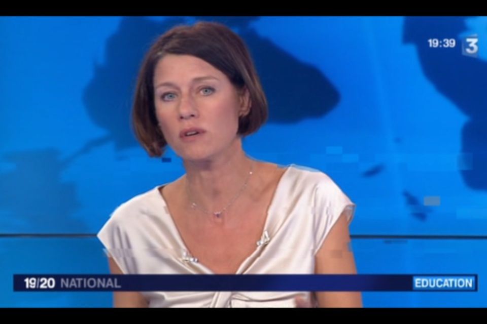 [2012 09 17] CAROLE GAESSLER - FRANCE 3 - LE 19 20 @19H30