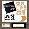 Nouveautés Lézard-de-tanne : kit "Moustaches party"