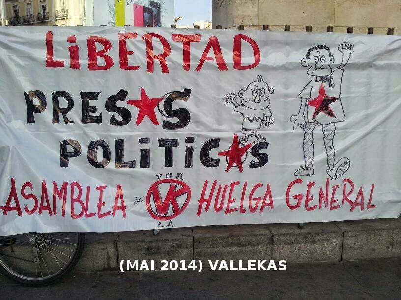 39 ans de Résistance dans les prisons de l'Etat espagnol jusqu'en 2014. De 1975 à 2014, la situation reste inchangée pour le Collectif des prisonnier/ères politiques Communistes, Antifascistes et Solidaires du PCE(r), des GRAPO et du SRI.