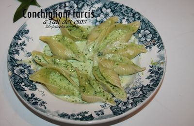 Conchiglioni farcis à l'ail des ours