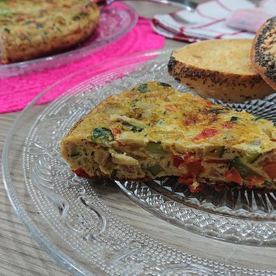 Tortilla aux petits légumes grillés 