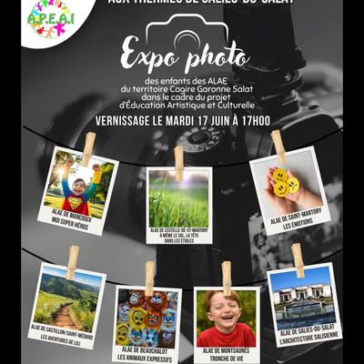 Salies-du-Salat - Exposition photos des enfants de l'APEAI et des ALAE de Cagire Garonne Salat