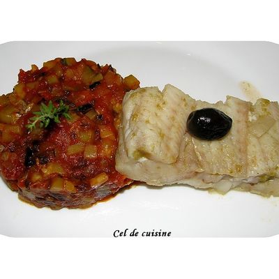 Colin poché et ratatouille