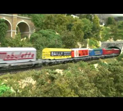 Train miniature HO Chalindrais ligne 2 (2ème réseau d'André Gay) vidéo 65