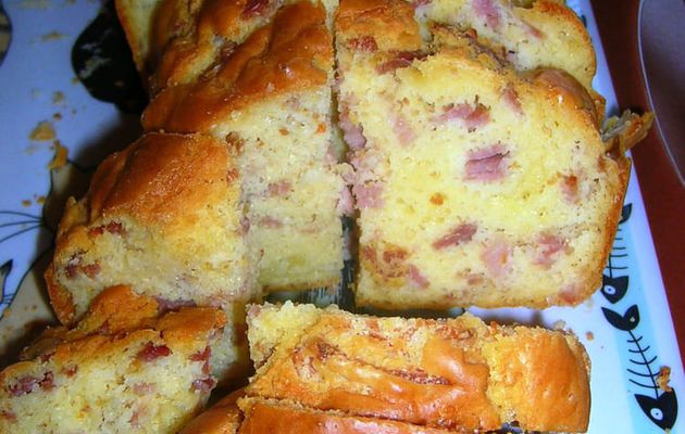 Cake lardon jambon