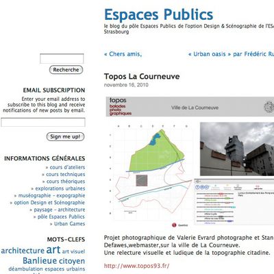 Espaces Publics repère Topos sur le web