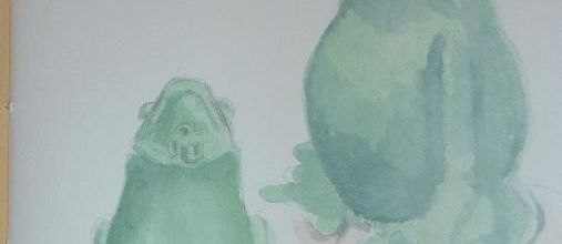 Croquis sur le vif sur le parvis