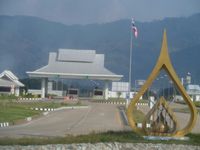 poste frontière de chiang khong entre la thaillande et le laos