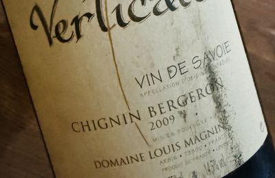 Vin de Savoie chignin bergeron verticale 2009 Louis Magnin