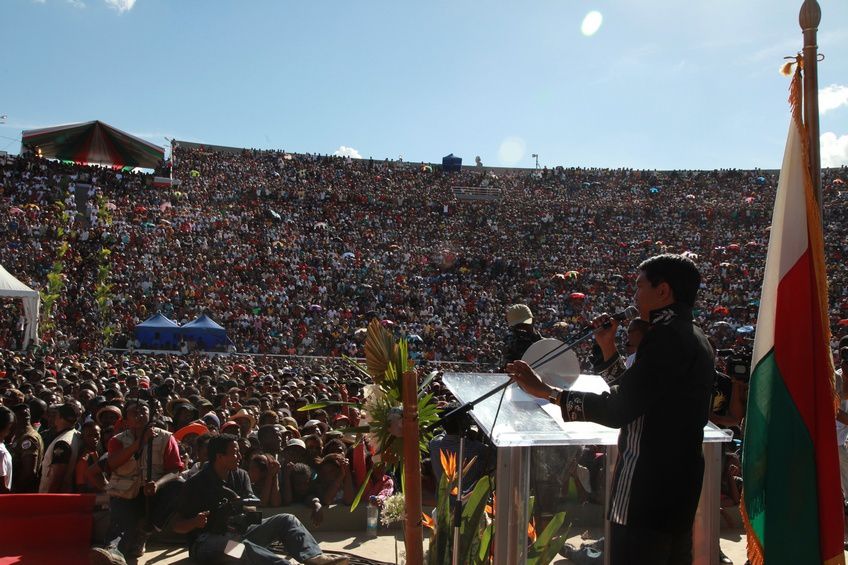 Dans le cadre du IIè anniversaire de la IVèRépublique, le couple présidentiel, Andry et Mialy Rajoelina, a inauguré le «Coliseum de Madagascar» sis à Antsonjombe. 3è partie. Photos: Harilala Randrianarison