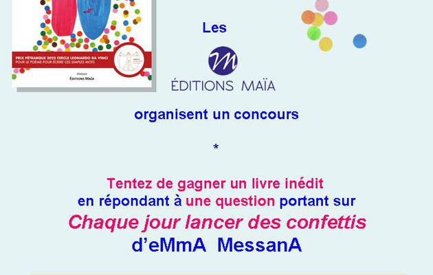 Concours aux éditions Maïa