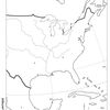 Fond de carte : Façade atlantique de l'Amérique du Nord