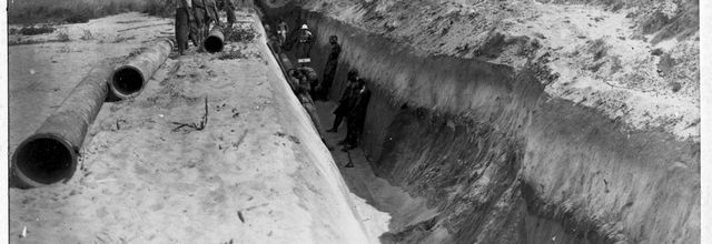 Pointe-Noire coloniale : travaux d'adduction d'eau