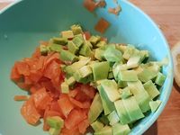 Revisite design du saumon/avocat
