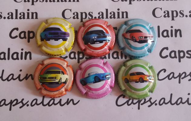6 BELLES CAPSULES CHAMPAGNE VALLADE EMMANUEL MUSCLE CARS NEWS 9€