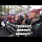 "L'Hymne des femmes" repris pendant la marche #NousToutes