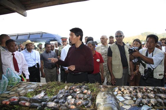 Vendredi 12 octobre 2012. Le Président Andry Rajoelina : première visite dans la Région Itasy (Soavinandriana, Analavory, Ampefy).
