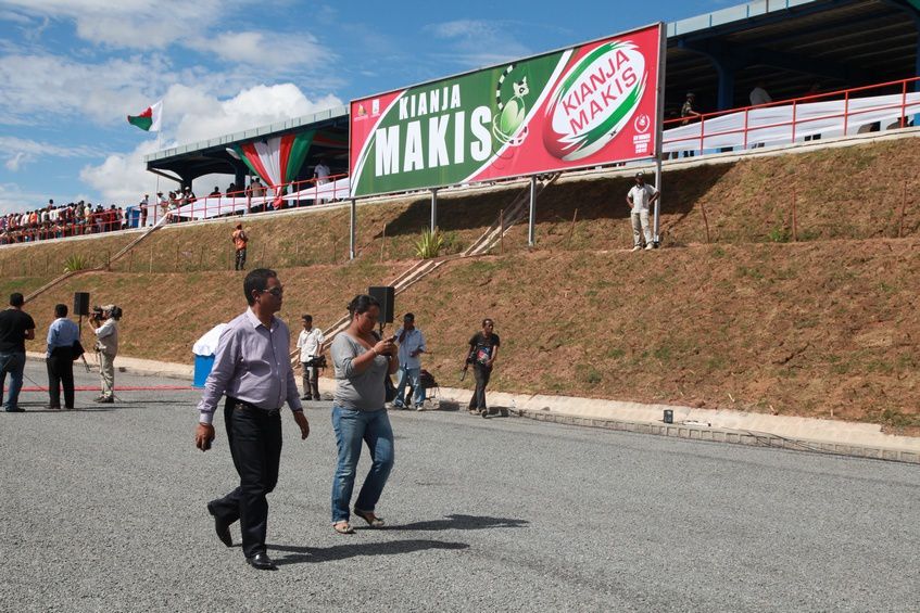 Inauguration du Kianja (Stade) Makis de Madagascar, à Andohatapenaka, par le Président Andry Rajoelina. 1ère partie. Photos: Harilala Randrianarison