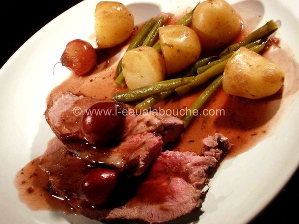 Gigot d'Agneau Mariné au Vin, Epices et Herbes