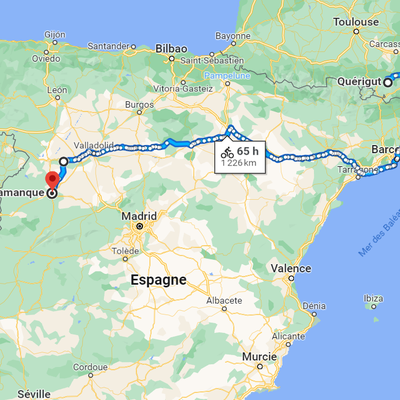 Quérigut / Salamanca 1300km