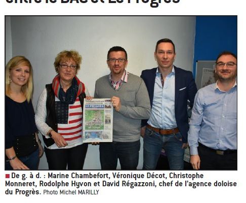Vu dans la presse : "Marathon de Pasteur : partenariat entre le DAC et Le Progrès" 