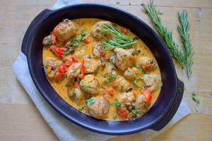 Poulet aux légumes et romarin