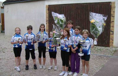 Challenge final des écoles de cyclisme à Theil sur vanne.