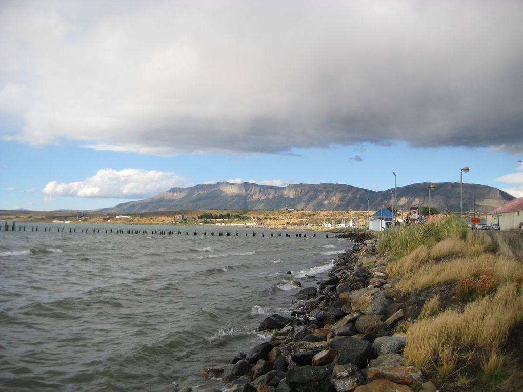 Le trajet jusqu'aux cotes de Puerto Natales