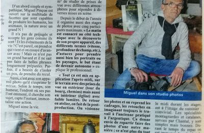 Article journal local le Courrier Indépendant le 07 04 2017 