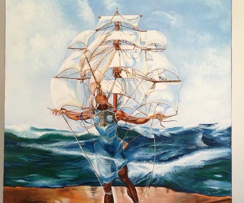 LE BATEAU (reproduction) - d’après  Dali 