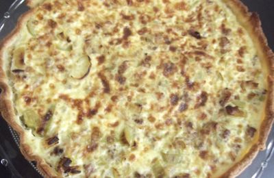 Quiche poireau et viande hachée