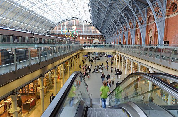 Le plafond de la gare Saint Pancras