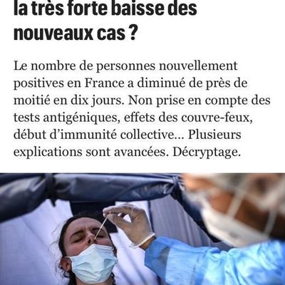 Après la visite de M #Pompeo à #Paris on nous annonce que les cas de #covid diminuent ! Quelle coïncidence !!!