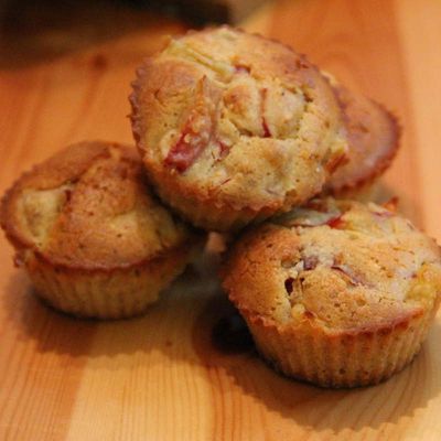 Muffins aux pêches