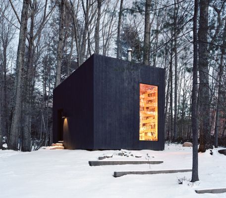 Cosy library and guest house by Studio Padron