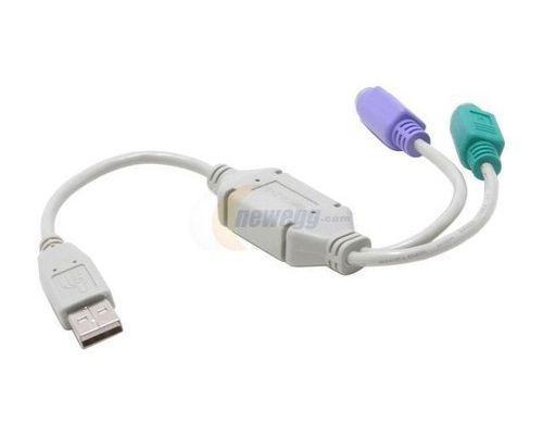 SYBA SY-USB-PS2 USB to PS/2 (Keyboard & Mouse) Adapter USB Cable