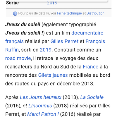 Je veux du soleil : gilets jaunes , un autre éclairage ...