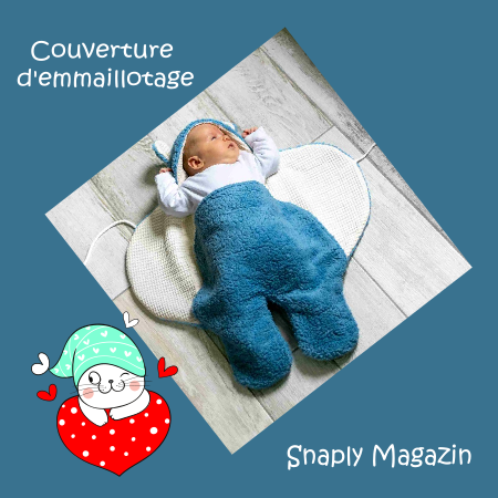 Patron couture gratuit couverture d'emmaillotage pour bébé