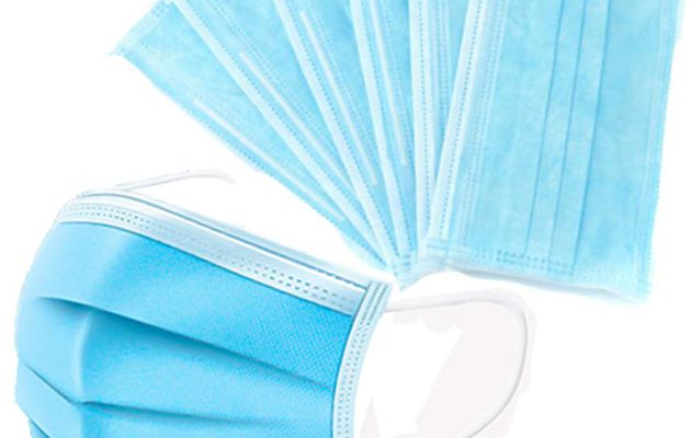  DISPOSABLE PROTECTIVE FACE MASK BLUE, 3PLY WITH EAR LOOP,