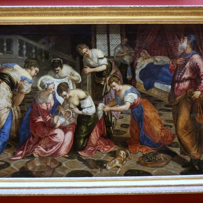 Jacopo Tintoretto, La naissance de Saint Jean-Baptiste (musée de l'Ermitage, Saint-Pétersbourg)