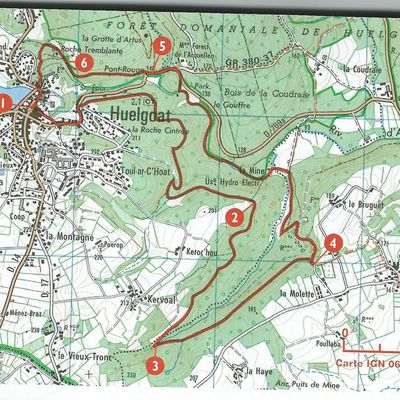 Huelgoat : la rivière argent et la mine argentifère