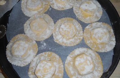 Raviolis géants au chèvre et pesto