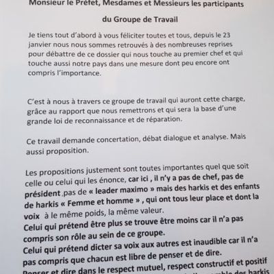 Discours prononcé par Serge Carel, lors de la réunion préparatoire le 8 mars 2018 aux Invalides.