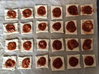 Feuilletés apéritifs aux aubergines et mozzarella