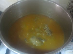 HARICOTS BLANCS AUX PIEDS DE VEAU(LOUBIA BEL KRAOUA3 BAKRI...... لوبيا بالكراوع بقري