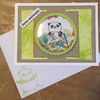 Un panda dans une shaker card