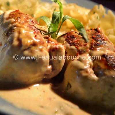 Paupiettes De Veau Sauce À La Moutarde Et À L'Estragon