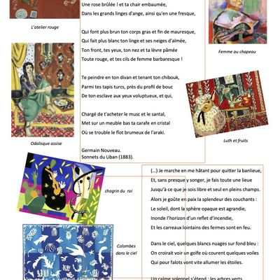 La page poésie d'Odile : Matisse voit rouge !